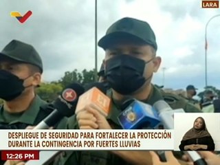 Más de 2 mil funcionarios de seguridad desplegados ante contingencia por lluvias en Lara