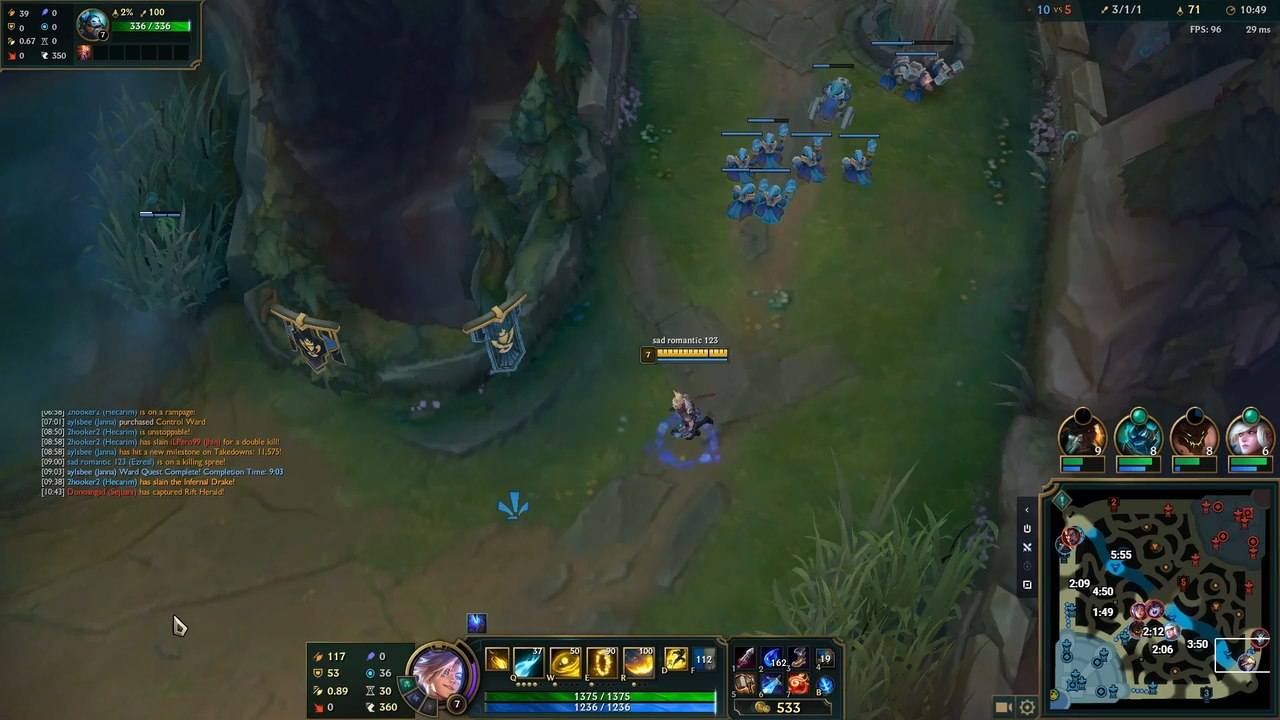 Une interaction qui restera à jamais dans League of Legends