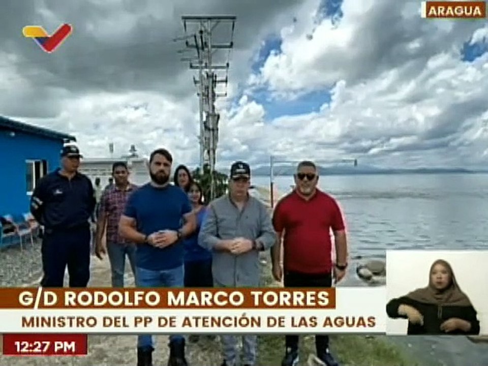 Aragua | Min. Rodolfo Marco Torres inspecciona sistema hídrico del municipio Girardot