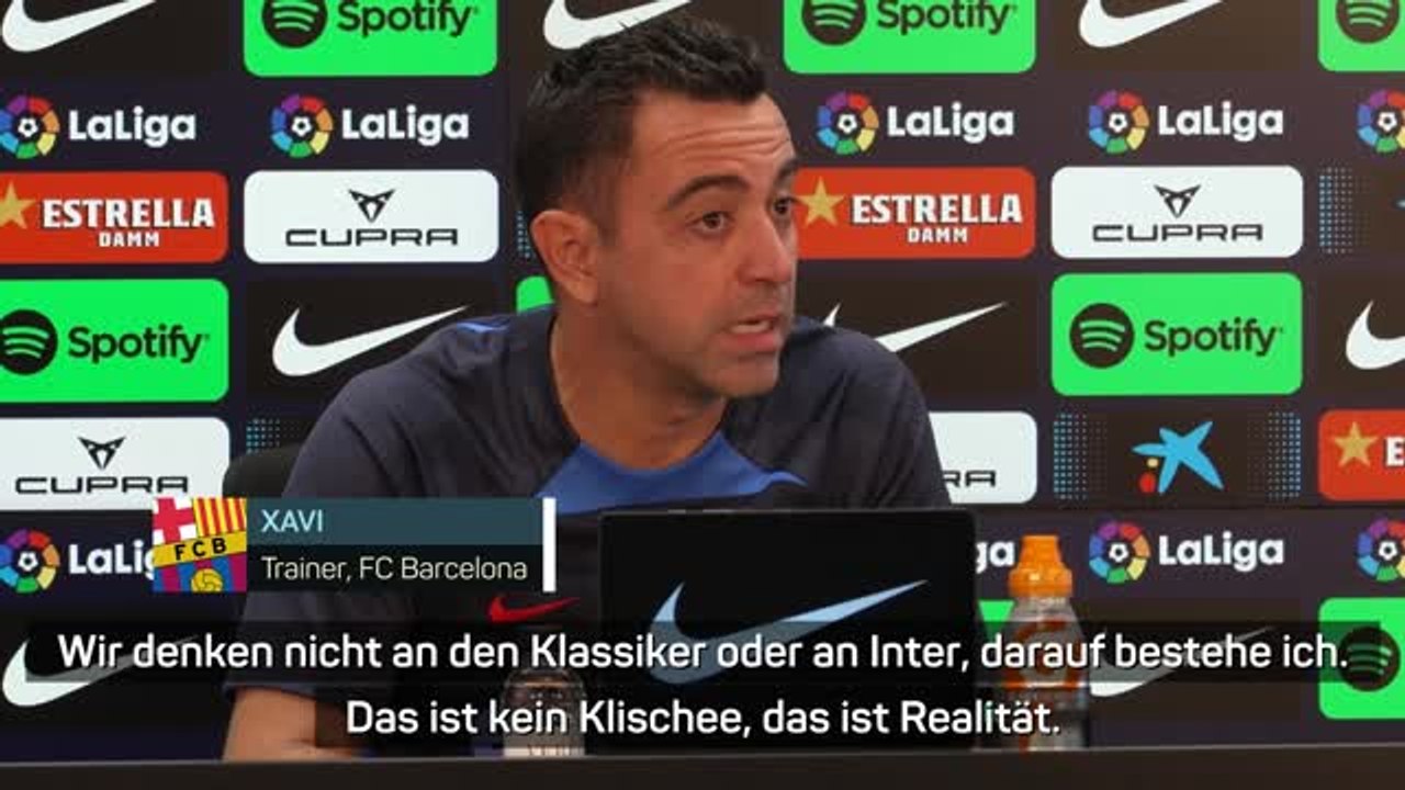 Xavi: "Denken nicht an el Classico"
