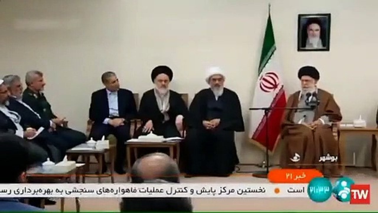Hamaney'in konuşmasını böyle kestiler