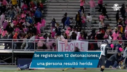 Se registra tiroteo durante partido de futbol americano colegial en Estados Unidos