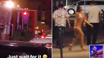 Playing with fire! Stripper in bikini gets out of firetruck and walks into strip club in San Jose - as mayor says 'heads must roll'
