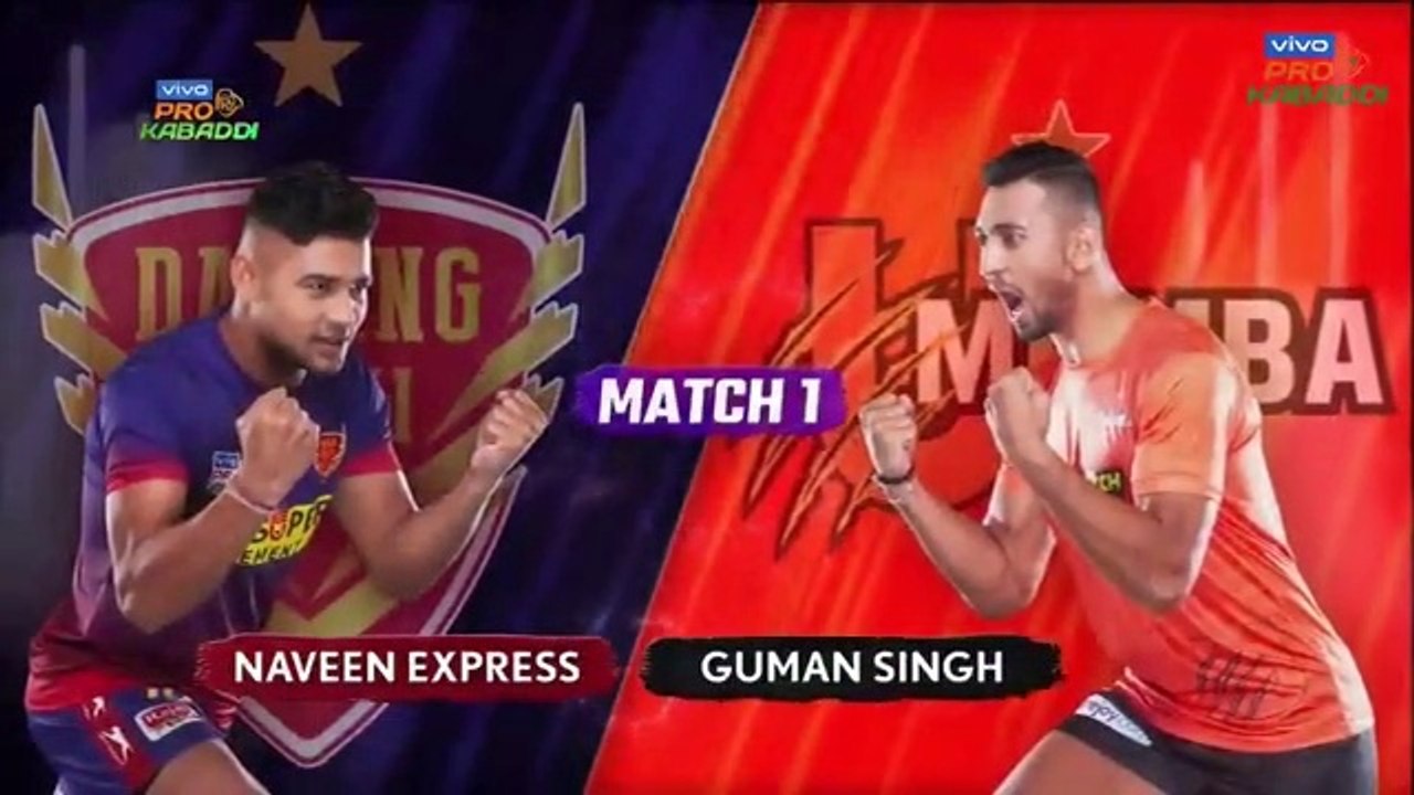 Dabang Delhi K C vs U Mumbai match highlights vivo pro kabaddi season 9