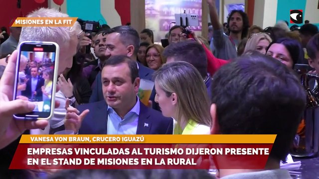 Empresas vinculadas al turismo dijeron presente en el Stand de Misiones en La Rural