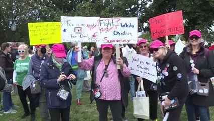 WASHİNGTON - ABD'de 'Kadınlar Yürüyüşü' için binlerce kişi sokağa indi