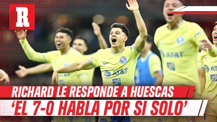 Richard  le recomienda  a Huescas  no hablar fuera de la cancha