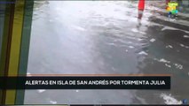 teleSUR Noticias 17:30 08-10: Autoridades colombianas decretan alerta máxima por tormenta Julia