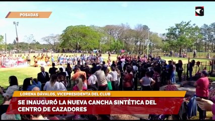 Se inauguró la nueva cancha sintética del centro de cazadores