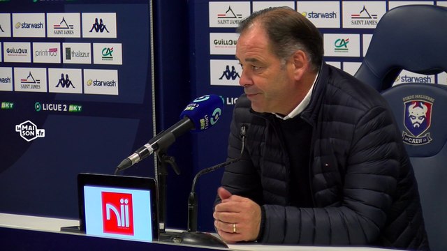 J11 Ligue 2 BKT : la réaction de Stéphane Moulin après SMCaen 1-0 Niort