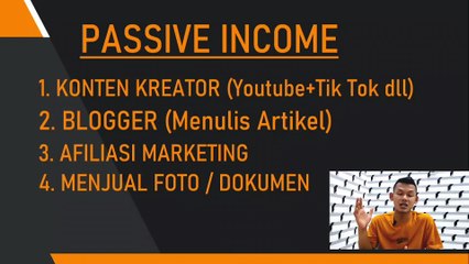 Pekerjaan passive income yang cocok untuk pemula