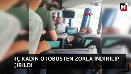 Genç kadın otobüsten zorla indirilip kaçırıldı