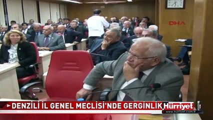 DENİZLİ İL GENEL MECLİSİ'NDE GERGİNLİK