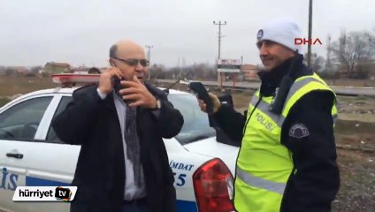 Alkollü sürücü: Yapmayın ara yoldayız ne olacak ki yani