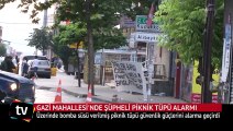 İstanbul polisini alarma geçirdi, fünye ile patlattılar