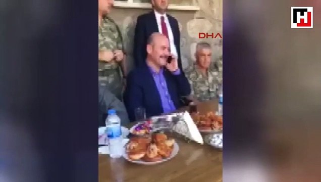 Erdoğan ve Binali Yıldırım Aktütün'deki asker ve korucuların Kurban Bayramı'nı kutladı