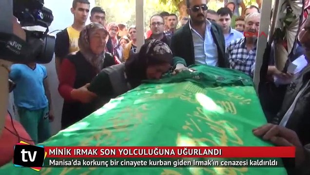 Canavarın katlettiği Irmak bebek son yolculuğuna uğurlandı