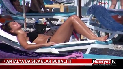 40 DERECEDE SAHİLLER DOLDU TAŞTI
