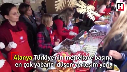 Alanya'da Noel Pazarı kuruldu