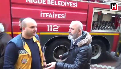 Niğde'de tarihi Alaaddin Camii'nde yangın çıktı