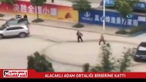 Alacaklı adam aracıyla ortalığı birbirine kattı