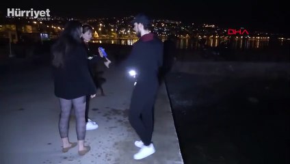 Büyükçekmece sahilinde "Mavi ışık" heyecanı