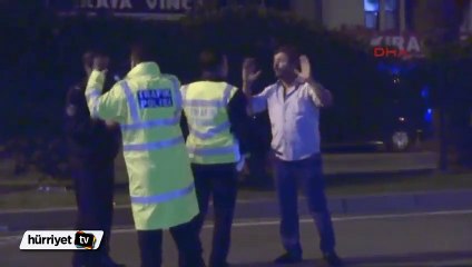 Alanya'da kaza yapan alkollü sürücü polislere zor anlar yaşattı