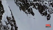ABD'li kayakçı 305 metre düştü burnu bile kanamadı!