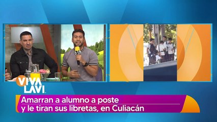 Jóvenes amarran a niño a poste y le tiran sus libretas