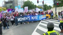 Manifestações pelo direito ao aborto nos EUA