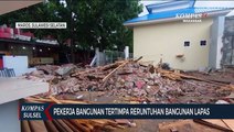 Pekerja Bangunan Tertimpa Reruntuhan Bangunan Lapas Maros