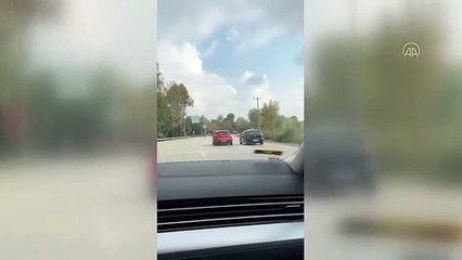 Bursa'da kaza anı kamerada