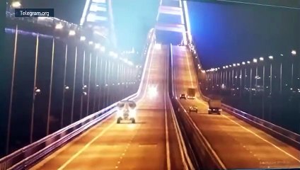 Kırım Köprüsü havaya uçuruldu