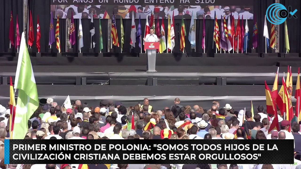 Primer ministro de Polonia: "Somos todos hijos de la civilización cristiana debemos estar orgullosos"