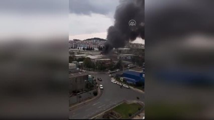 Son dakika haberleri... Pendik'te fabrikada çıkan yangına müdahale ediliyor