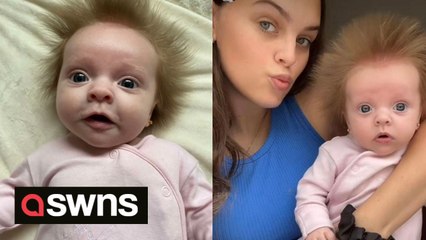 'My baby's 'crazy' hair sticks out in every direction - people even stop me on the street'