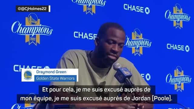 Warriors - Green s'excuse publiquement auprès de la famille de Poole