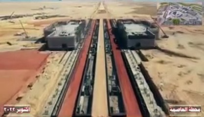 شاهد ما تم تنفيذه بمحطة العاصمة الإدارية بشبكة القطار السريع
