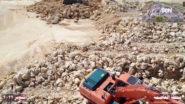 أحدث تصوير جوي فيديو لاعمال تنفيذ محطة العين السخنة للقطار السريع أكتوبر 2022