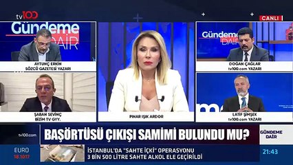 tv100 yayınında Şaban Sevinç ve Latif Şimşek tartıştı: "Sen 28 Şubat’ı savunuyorsun"