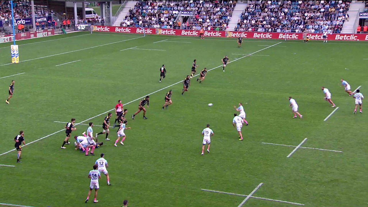 TOP 14 - Essai de Sireli MAQALA (AB) - Aviron Bayonnais - Stade Rochelais - Saison 2022/2023