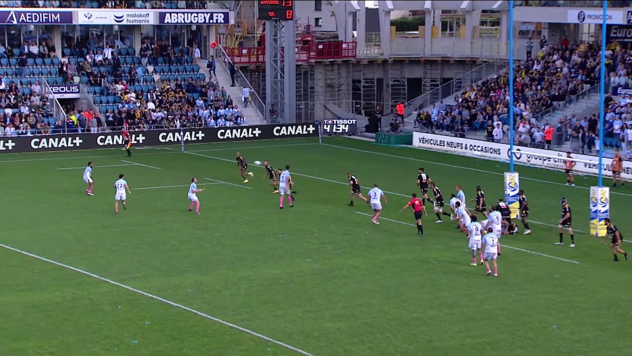 TOP 14 - Essai de Gaetan GERMAIN (AB) - Aviron Bayonnais - Stade Rochelais - Saison 2022/2023