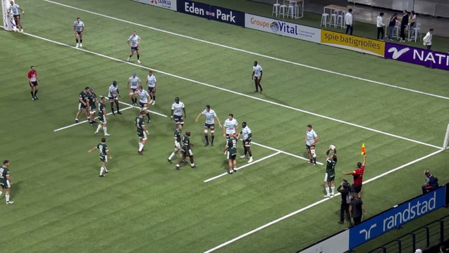 TOP 14 - Essai de Eoghan BARRETT (SP) - Racing 92 - Section Paloise - Saison 2022/2023