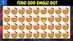 find odd emoji out | Spot The different emoji | emoji quiz | Find the Difference | YK Puzzle