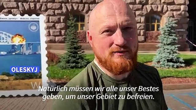 Ukrainer feiern Explosion auf Krim-Brücke