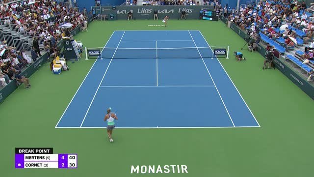 Monastir - Cornet sombre en finale face à Mertens