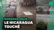 Rues inondées et toits en tôle arrachés : la tempête Julia déferle sur le Nicaragua