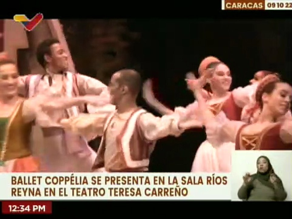 Teatro Teresa Carreño presenta última función del Ballet Coppélia en la sala Ríos Reyna