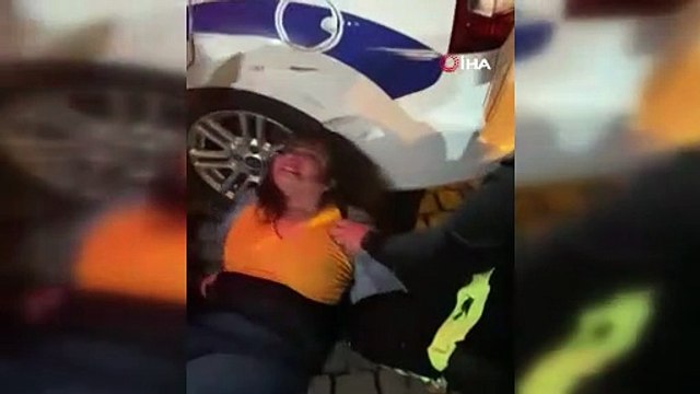 Alkollü kadın sürücü ortalığı birbirine kattı