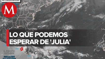 ‘Julia' se debilita a tormenta tropical tras su paso por Nicaragua